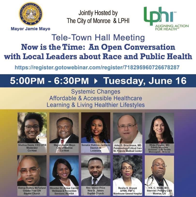 RodWash1911's tweet photo. To join tonight’s discussion, REGISTER HERE NOW: Below is the Hyperlink to sign up for tonight’s discussion. @CityofMonroe @LPHIorg @LADeptHealth @urbanleaguela @UnitedWayNELA @ChildrensCNELA @FBNELA @OchsnerHealth 
https://t.co/UlPYQ3azu5 https://t.co/XYMriCfn9t