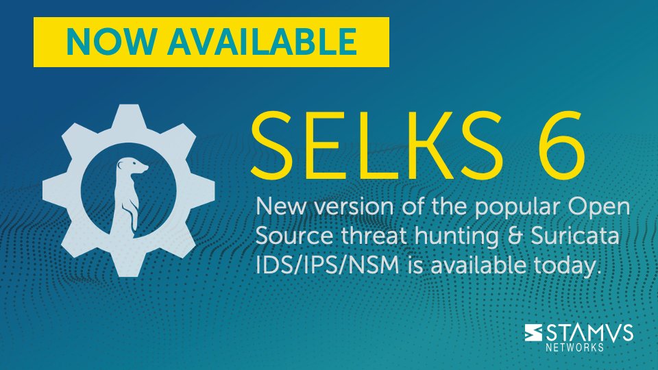 StamusN's tweet image. Great news: #SELKS 6 is now released and publicly available. stamus-networks.com/scirius-open-s…  #OpenSource @Suricata_IDS @elastic @debian @MolochDAO #GPLv3