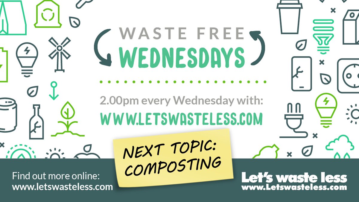 WasteLessWorcs's tweet image. Missed last week&apos;s episode of Waste Free Wednesday on Composting?
Don&apos;t worry, you can see it all here: bit.ly/30R08ZI. Let us know what you think.

#composting #compostingathome #compostawareness #thingstodo