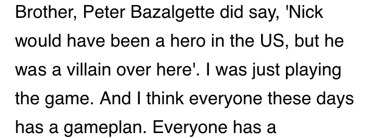 Nasty Nick was an ‘interesting’ customer. But he was very insightful on  #bbuk. Would he have been a legend in other countries rather than the villain?