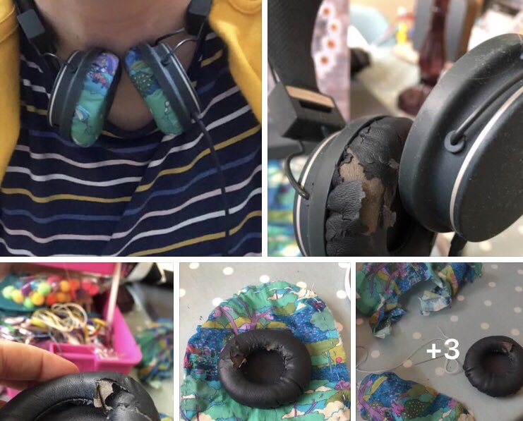 doodleloudesign's tweet photo. @MacctasticGroup Spending time on forgotten projects and repairing items like toys rather than buying new. I renovated these headphones... #buildbackbetter #silverlinings #Macclesfield #covid19 https://t.co/kt1uVMMm5r