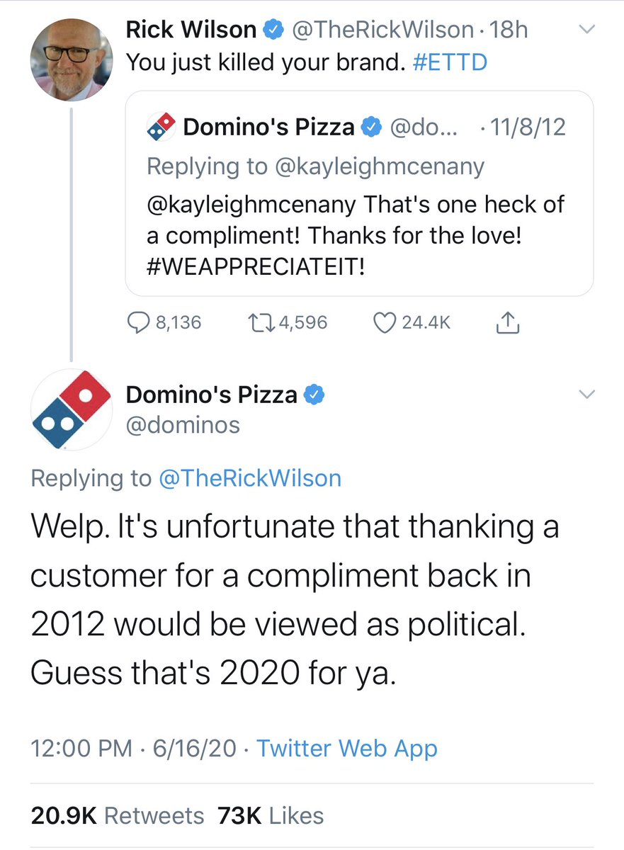 rick wilson twitter on Chris Stigall On Twitter Count Me A Dominos Fan For Life Not For Being Political Mind You For Refusing To Bow To Politics That S All I Ask Https T Co Nvnwkg2qaf