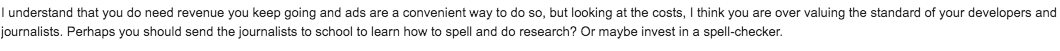 They're the ones foaming at the mouth because we’ve turn off their ad-free tap. When you explain why, they invariably tell us our journalism isn’t worth paying for, our reporters can’t spell and we are generally really crap at our jobs. And then insist we still let them in free.