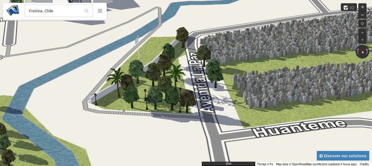 openmapchile's tweet photo. #ArboladoUrbano #3D con #F4map utilizando los #DatosAbiertos e #Interoperabilidad  de #OpenStreetMap https://t.co/V2VB1kFvCp https://t.co/e5xr2KsEBD