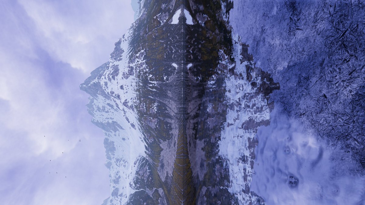 ProjectSky_Game's tweet image. In light of my advances in Project Sky&apos;s worldstreaming system here&apos;s a few 4K wallpapers of the new area.

You can see the Frozen Scar&apos;s tower looming in the distance, in a couple of them.
#ProjectSky #indiedev #IndieWorldOrder #games #madewithunity #gamedev