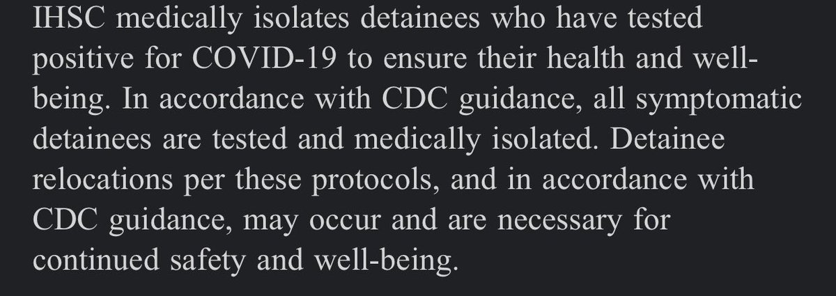 These are responses I got when I asked about why people were/are being moved from dorm to dorm & a response I got when I asked about what other things are being done to mitigate the spread of COVID-19 at the facility