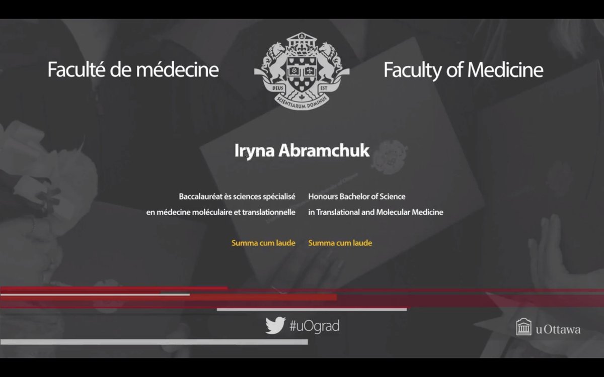 👏👏👏👏👏👏👏👏👏👏👏👏👏👏👏👏👏👏👏👏👏👏👏👏👏👏👏👏 <a href="/IrynaAb/">Iryna Abramchuk</a>  @uOttawaTMM #TMMClassof2020 #uOgrad