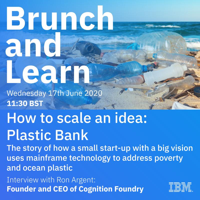 CognitionFoundr's tweet image. Tomorrow, CEO Ron Argent discusses the @PlasticBank growth journey on #brunchandlunch! If you aspire to make a global impact on the world’s biggest humanitarian, social or environmental challenges, this online chat is for you. Register for free: bit.ly/30MYUyF #tech4good