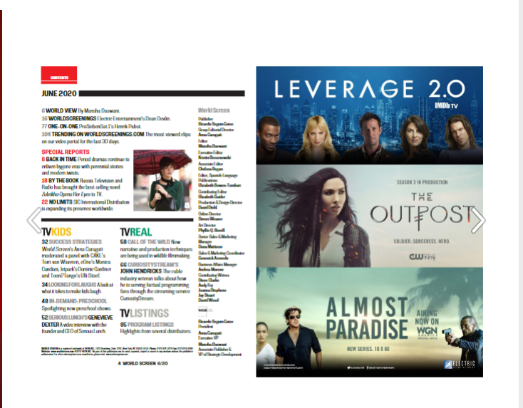 maryebrewer's tweet photo. Check out the @worldscreen #WorldScreen
#digitial @Dean_Devlin of @ElectricEnt1
#ElectricEntertainment
https://t.co/VT4QG4S6YT
@ChristianKane01 #AlmostParadise
@wgnamerica
@ParadiseWGNA
@almostparadistv @outpostseries
@leverageTNT #Leverage2
#ChristianKane #DeanDevlin https://t.co/hA3Lau6zDV