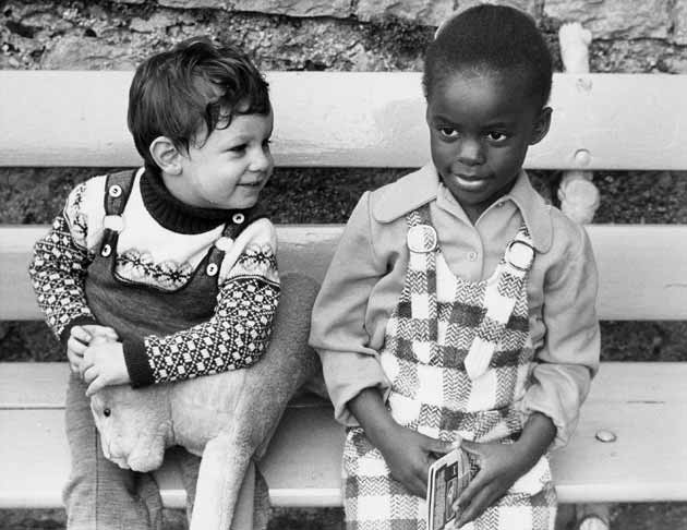 No one is born racist. .Manchester, 1973..'Mark was two when he met Lecky outside a cafe near Manchester. It didn’t take the toddlers long to lunge,' - Sefton Samuels.