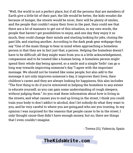 thekidswrite's tweet photo. "If all the persons that are members of Earth give a little bit of their part ..." - Teresa (11), Valencia
https://t.co/CO8Q00kQrG https://t.co/GvYNQvza8J
