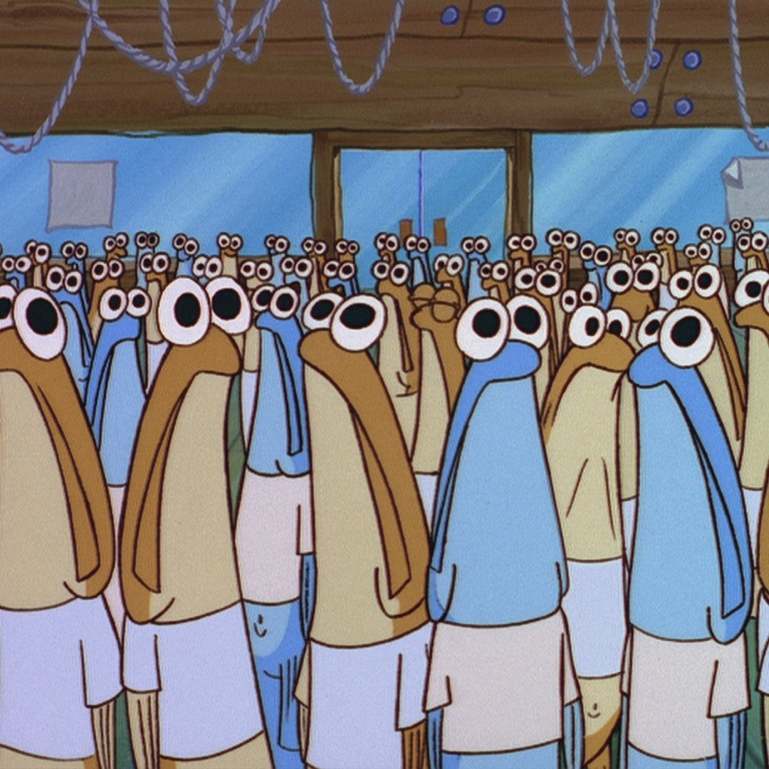 A J He Him His On Twitter Mitch Mcconnell Looks Like One Of The Meep Fish From Spongebob