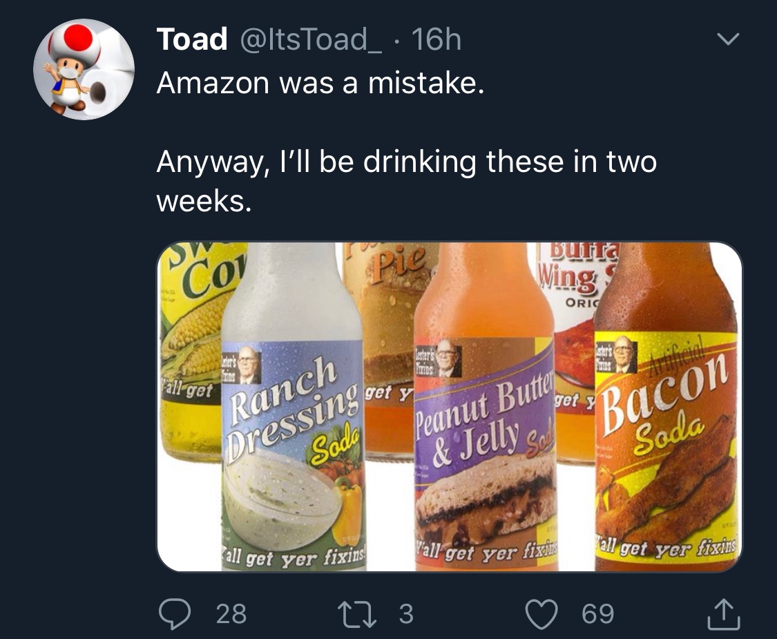 Ranch soda probably deserves more likes but I’ll take it