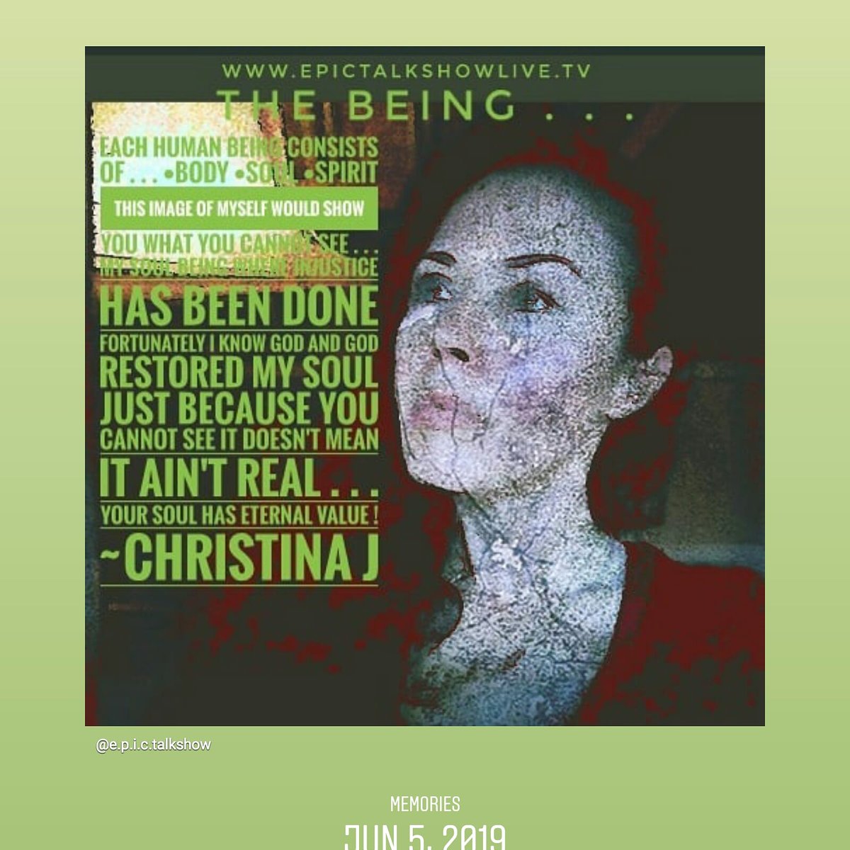 christinaj10x's tweet photo. . .β The LOVE Walk π© Christina J . HEROICIS Shows β’ #RadicalImpulsePresent #TheLOVEwalk #HARDCORETruth #YnotRIPwithurEyesWideOpen #URWorthIt #ChristinaJ #ChristinaJHEROICISShows β’ @EPICLive10 @Wacorg10 @HXenea https://t.co/DsGaSqFmLe