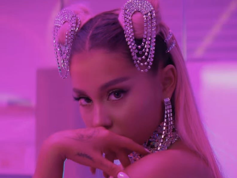 in addition, the single is also Ariana's longest chart runner on the Hot 100 to date, spending 33 consecutive weeks before dropping out. the song also topped the charts in 19 countries, and reached the top 10 in 10 countries.