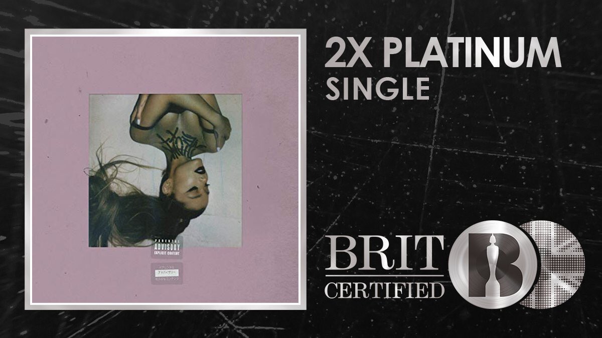 on february 8th, she released thank u, next. the album broke multiple streming records upon release, and was certified double platinum by Recording Industry Association of America (RIAA), for earning two million album-equivalent units in the US.