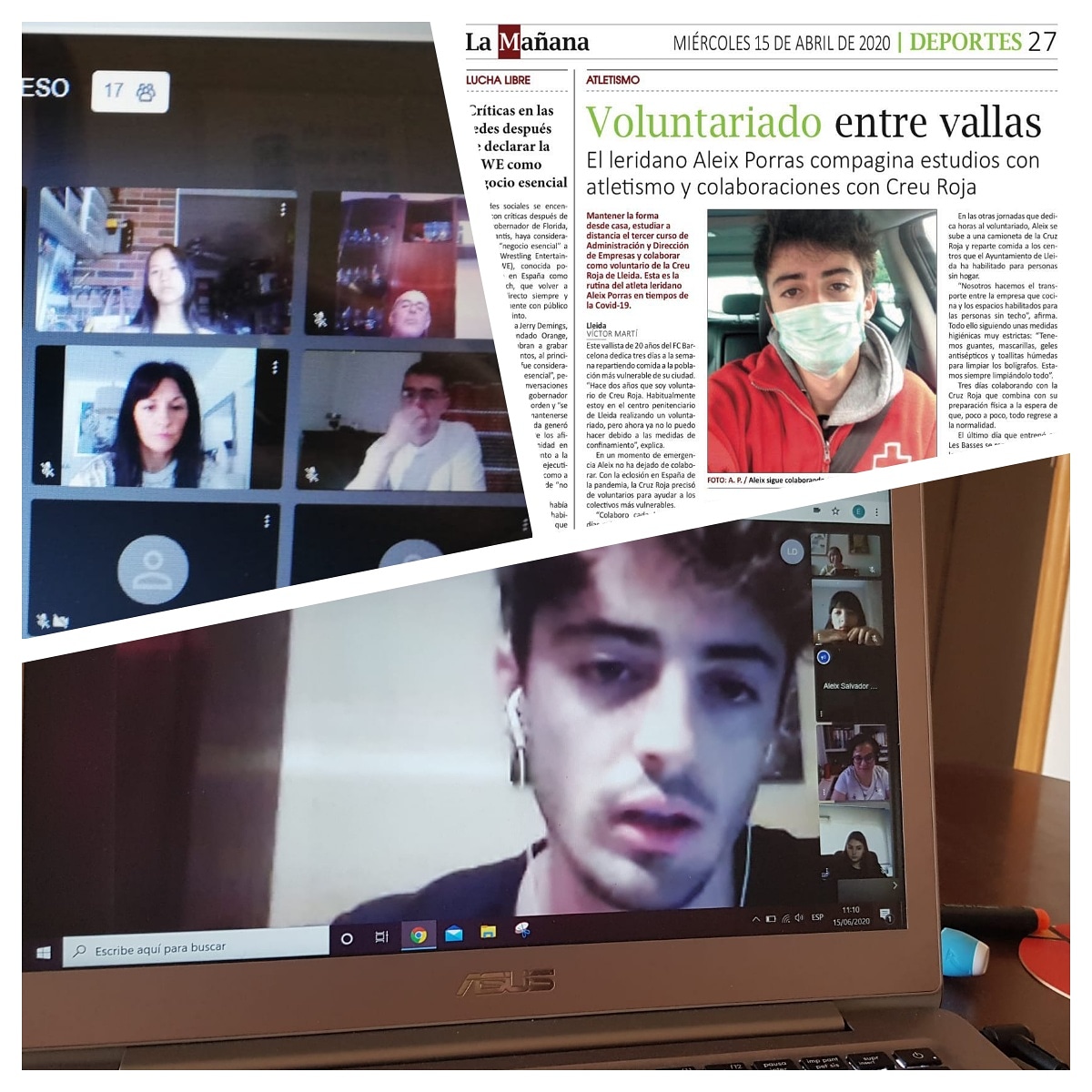 Xerrada als alumnes d'ESO d' <a href="/PorrasAleix99/">Aleix Porras</a> atleta de tanques solidari, campió i recordman d'Espanya i d'Europa. Amb participació en Campionats del Món i voluntariats al Nepal, Creu Roja, presó de Lleida i membre Alpicat Solidari.
Tot un campió de l'atletisme i de la solidaritat