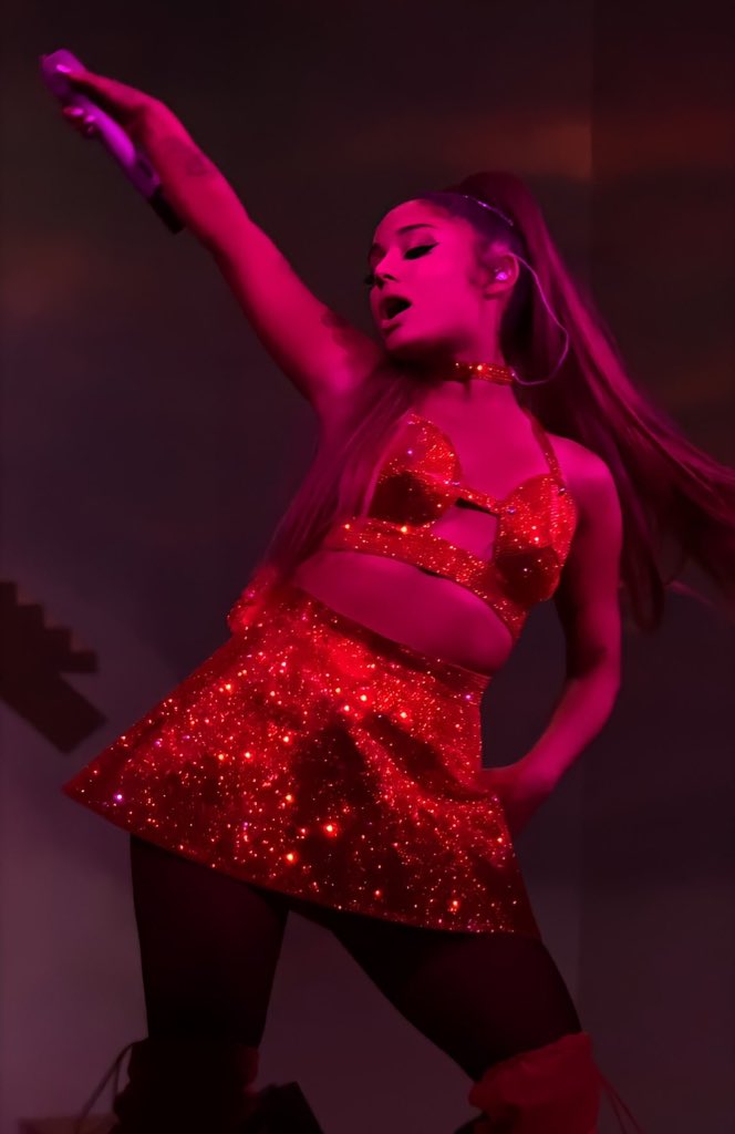 on march 18, Ariana embarked on her fourth concert tour, the Sweetener World Tour, which had three legs - North America, Europe, and North America again. it was attended by an audience of 1.3 million and grossed $146.6 million from 97 shows.