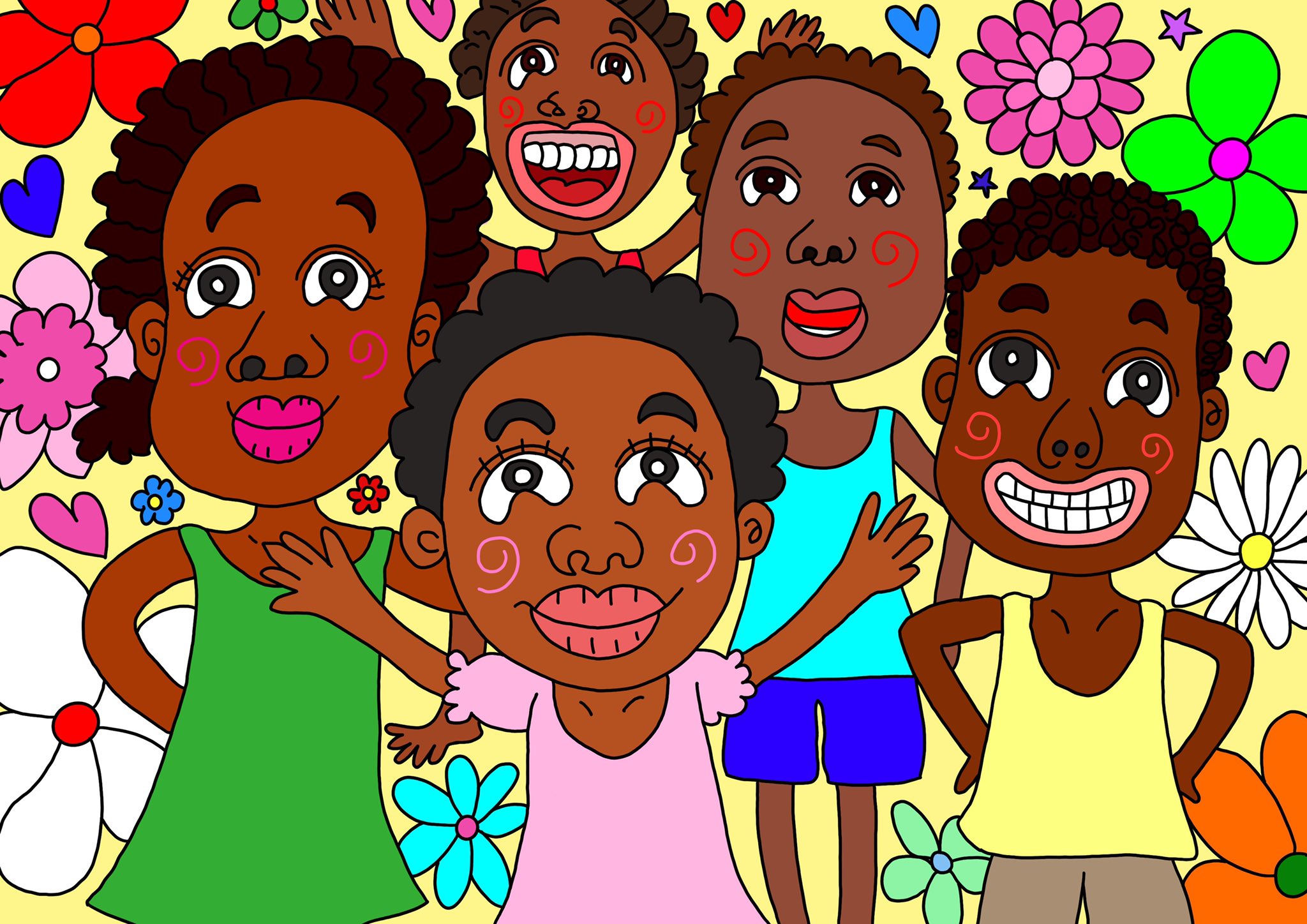 なかマケ ワーキングママの毎日イラスト No Twitter 昨日ブログで公開した アフリカの子どもの日 のイラストです どの国でも子供たちの 笑顔は素敵ですね インスタグラムでも毎日イラスト更新中 アフリカ こども 笑顔 イラスト 絵描きさんと繋がりたい