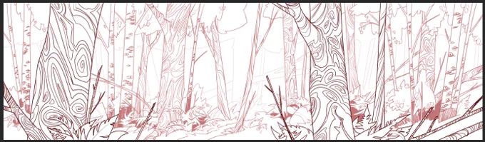 I love trees irl but I'm not drawing them ever again 