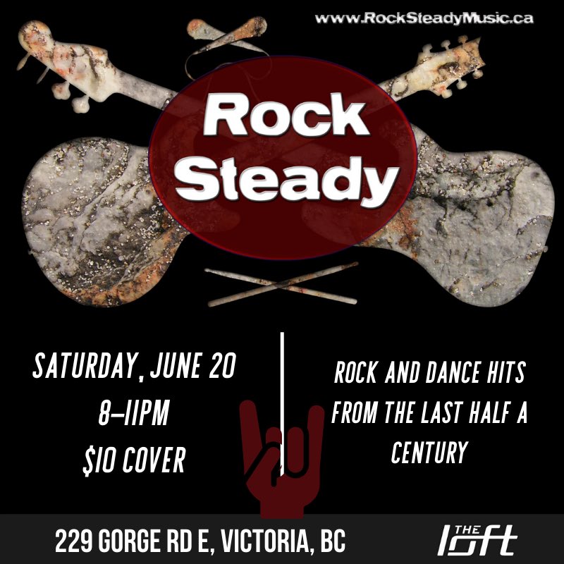 Come rock with Rock Steady at The Loft Pub this Saturday! Don't miss out on awesome rock and dance hits from the last half century with this ultra-entertaining trio. 

Instructions for purchasing Live Music Tickets online