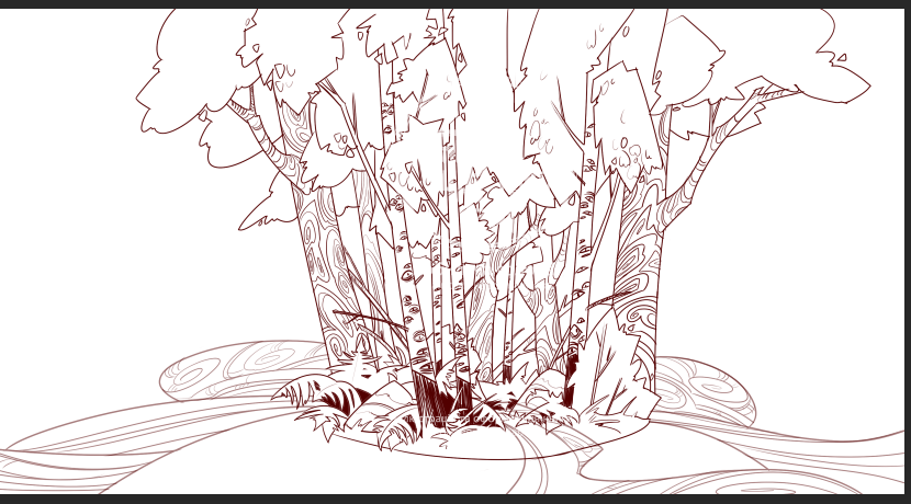 I love trees irl but I'm not drawing them ever again 