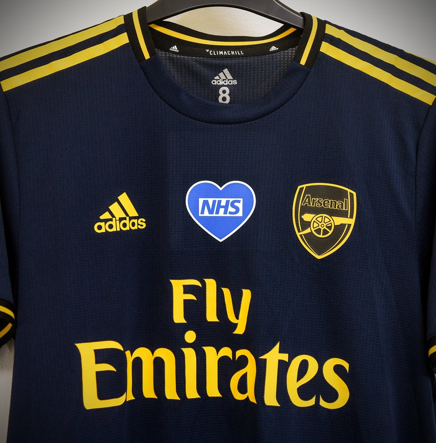The shirts Arsenal will wear in support of Black Lives Matter and UK healthcare workers when the Premier League returns on Wednesday
