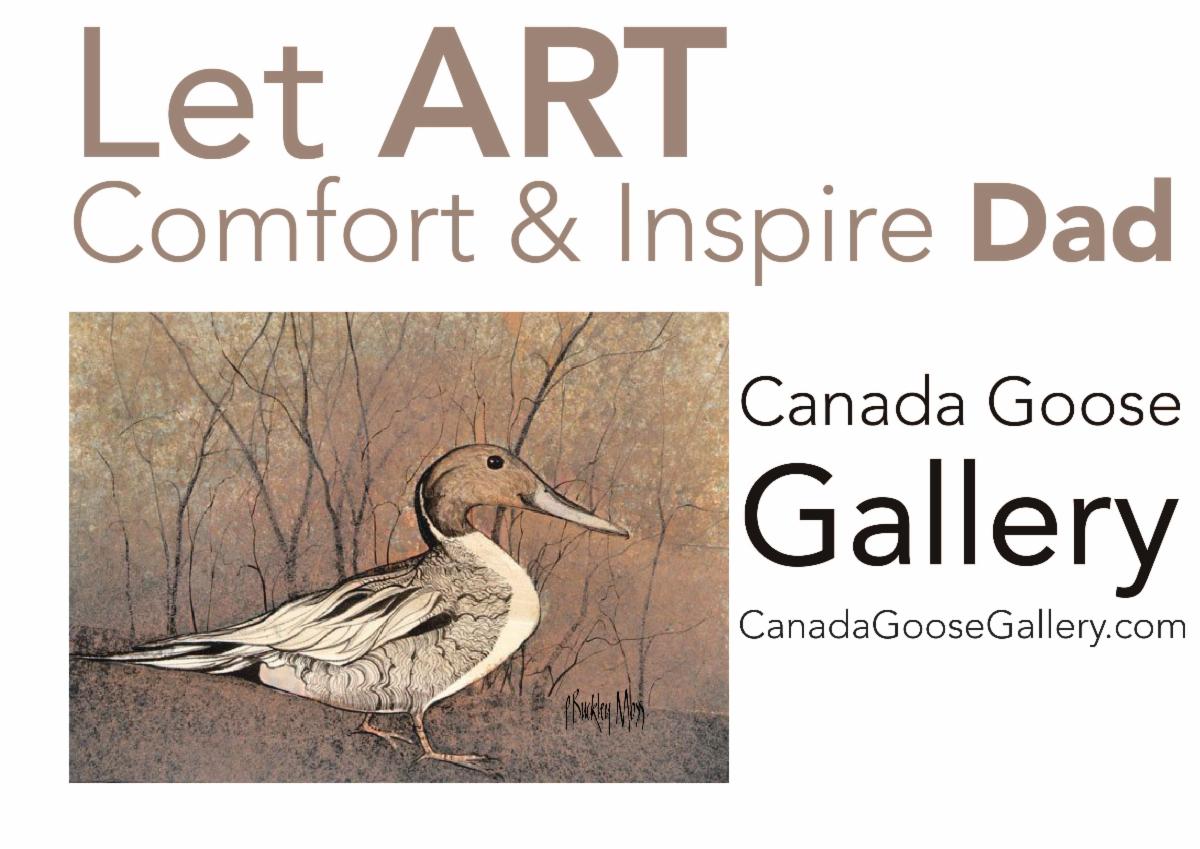 It's not too late to find inspiration for Dad's office or man cave! 
#PBuckleyMoss #CanadaGooseGallery #WaynesvilleOhio #Art #ArtPrints #Nesting #FathersDay #Dad #Gift