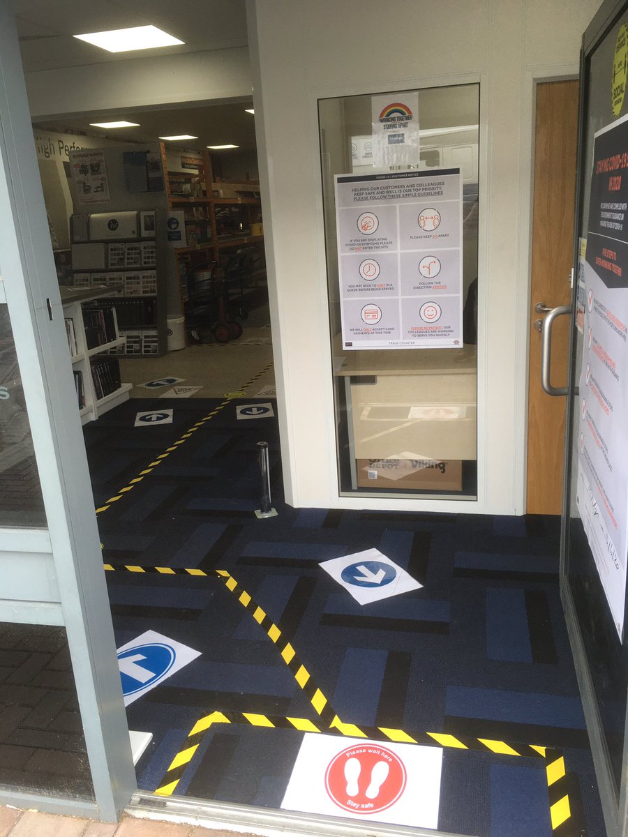 Welcome back Warrington Trade Counter. Open again from 7am until 4pm. Take care everyone