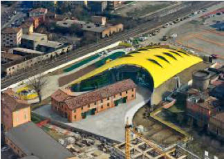 Oei_Design's tweet image. Enzo Ferrari Museum- This sophisticated piece of car architecture was created by Future Systems. It's composed of a historical building and a large yellow garage area. The yellow structure was designed to look like the classic Ferrari fairing found on their race cars #Oeicritique