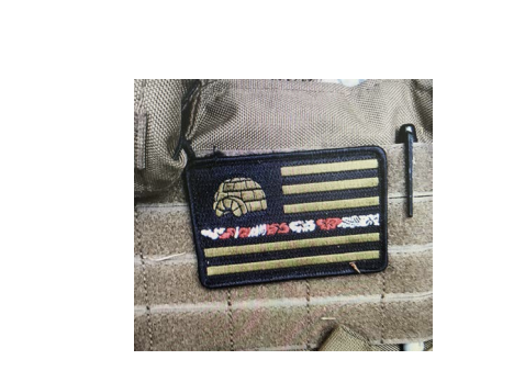 Boog accelerationist Nazis are HIGHLY unlikely to go running around with patches based on the U.S. flag.They aren't into U.S. nationalism (civic nationalism); they're into race nationalism.They think this sort of stuff is for cucks.