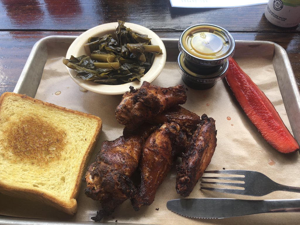MichaelPHartley's tweet photo. Stunned I didn’t fall asleep mid-afternoon after crushing this for lunch at @PecanPennys #KoolAidPickle https://t.co/s7gwnBvp50
