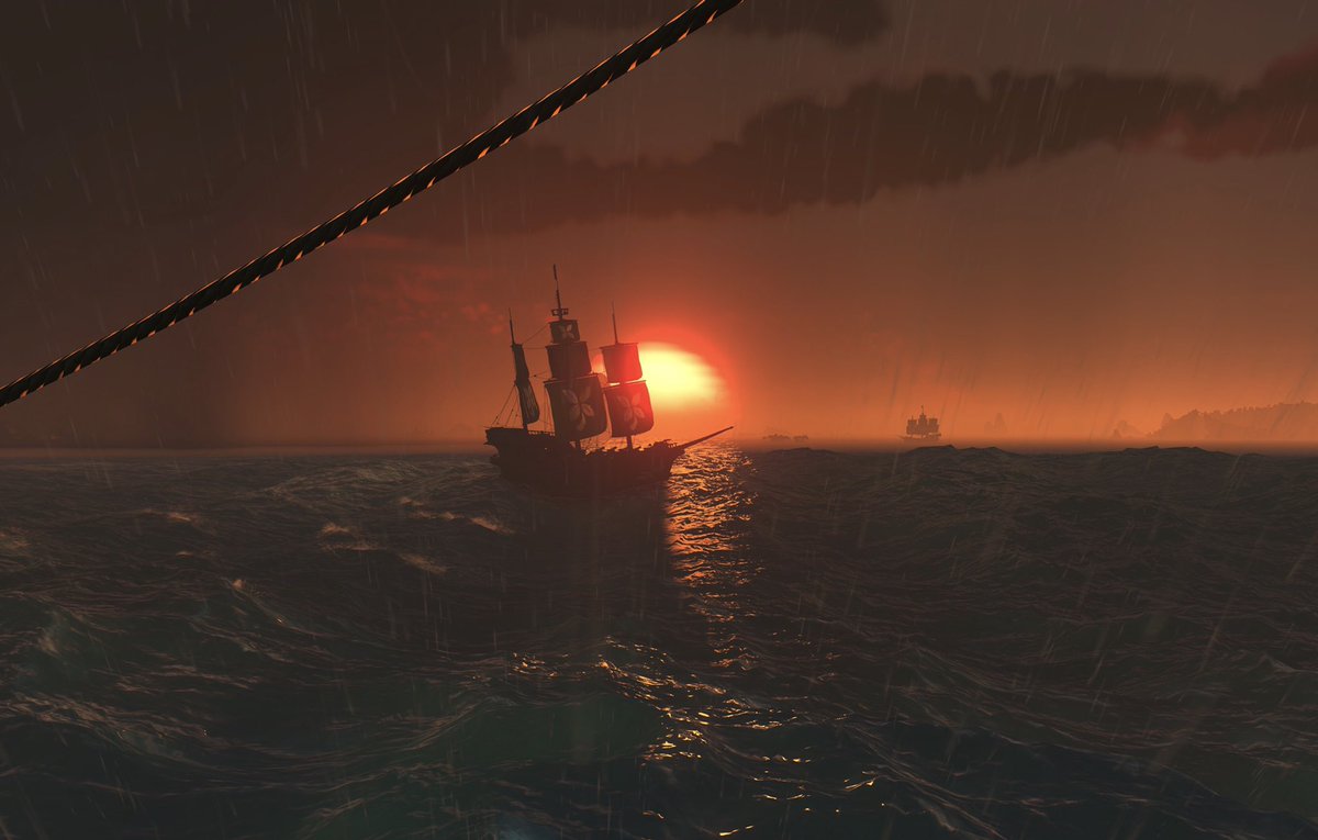 SoTShots's tweet photo. A time for war on the high seas @SeaOfThieves #SoTShot https://t.co/aenGnyJqSO