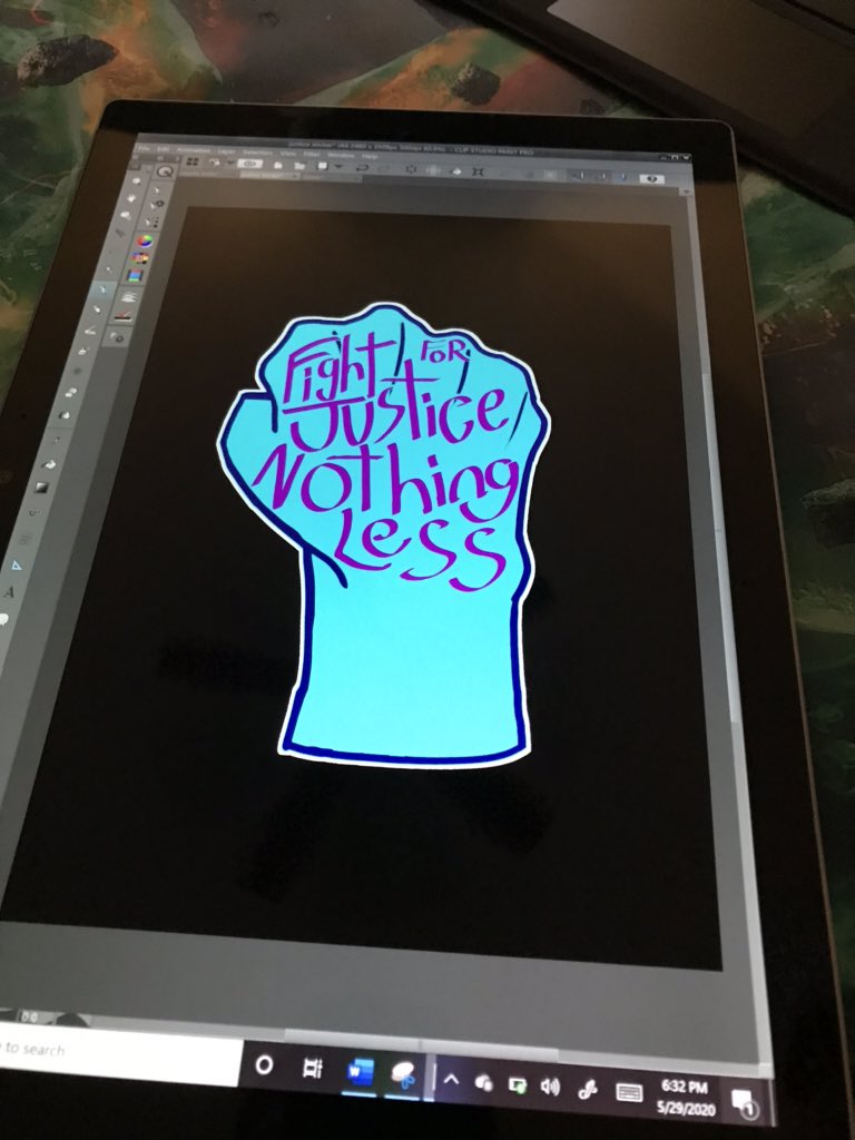 breakheart_co's tweet photo. Gotta WIP here! Almost done!
-
-
#WIP #lofifantasy #blacklivesmatter #lofi #rebellion #sticker #digitalart #power #justice #breakheart https://t.co/HjBJdqFTAL