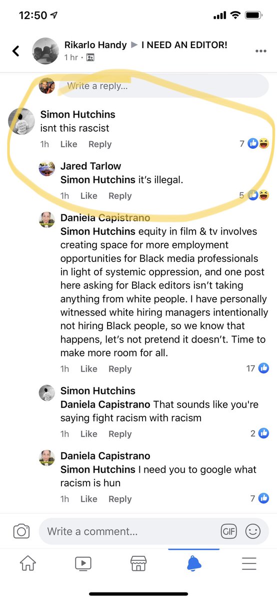 This is Jared Tarlow: he’s an editor at  @shondaland and worked on  @ScandalABC  @GreysABC at  @ABCNetwork and doesn’t understand his privilege at all. Trying to shame and intimidate the editor to remove the post.