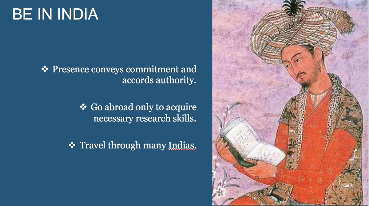 [Babur] Go see the world, compare India, get global skills, experience. But for maximum public policy impact, stay in India: gives you more exposure, increases you legitimacy.Delhi is not [yet] the center of the world: help bridge the many Indias with the best worldwide. 5/7