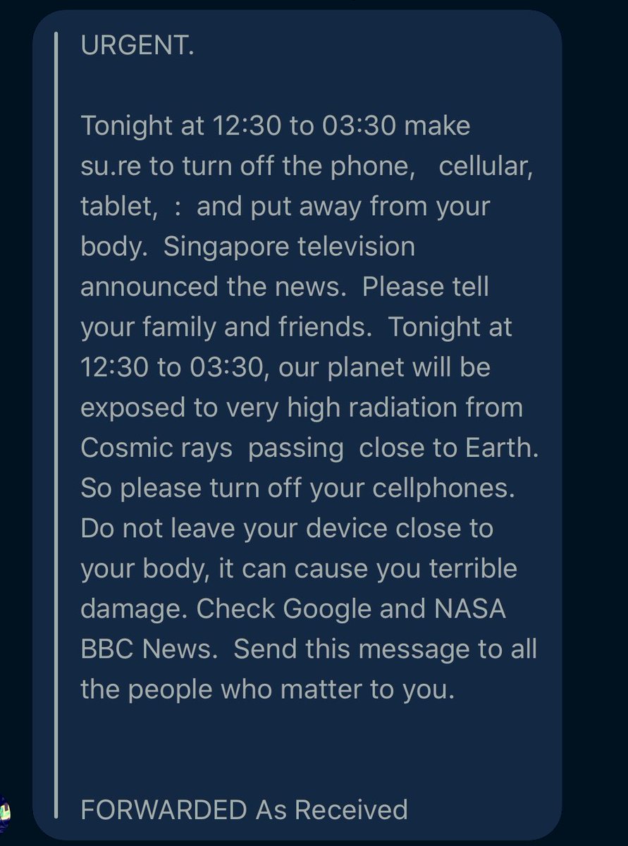 Please be careful everyone