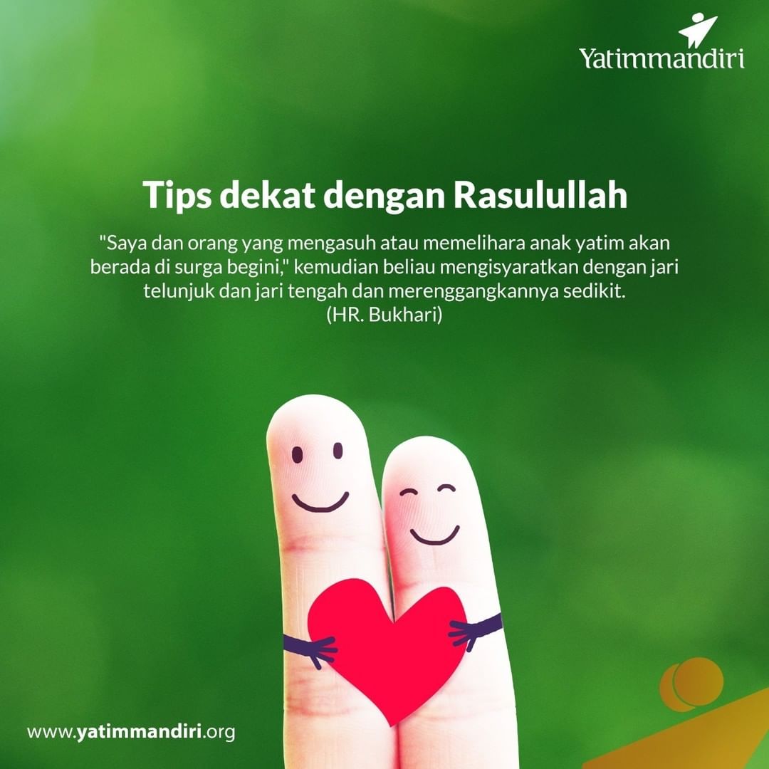 yatimmandiri's tweet photo. Siapa yang tak ingin bersama beliau  di surga kelak? Manusia terbaik dengan sejuta keteladanan dan sikap terpuji.

Mereka yang mencintai anak yatim dan memuliakannya, mereka yang akan dekat bersama Rasulullah kelak di surga. Mau?

https://t.co/Az8A9JEGbU https://t.co/WQy7MxgiMw