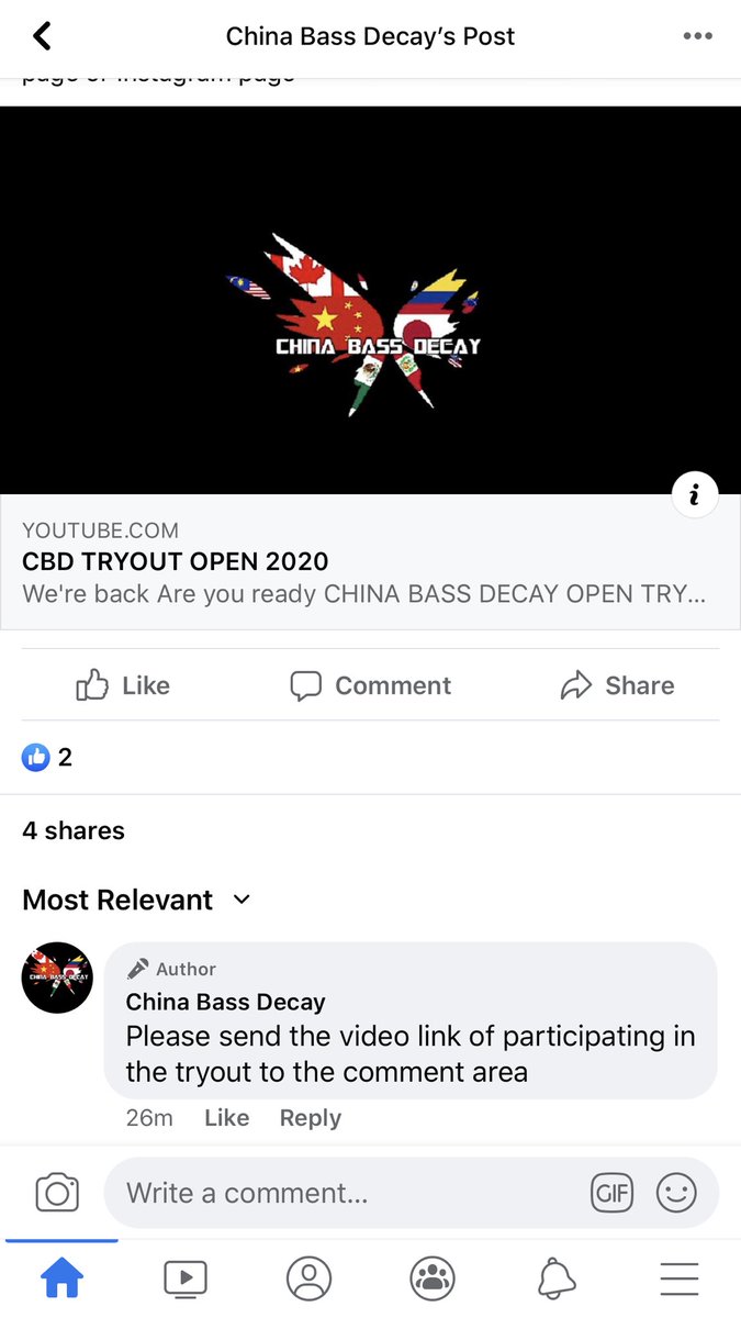 CBD_jp's tweet photo. 詳細が発表されました。
CBD 指定イントロ
https://t.co/CXTqqNbK7R

Youtubeタイトル
【CHINA BASS DECAY】2020Tryout - name/county

トライアウト動画のURLをFacebookのコメント欄とTwitterのDMに送ってください。 https://t.co/4CvVHM1Vdj