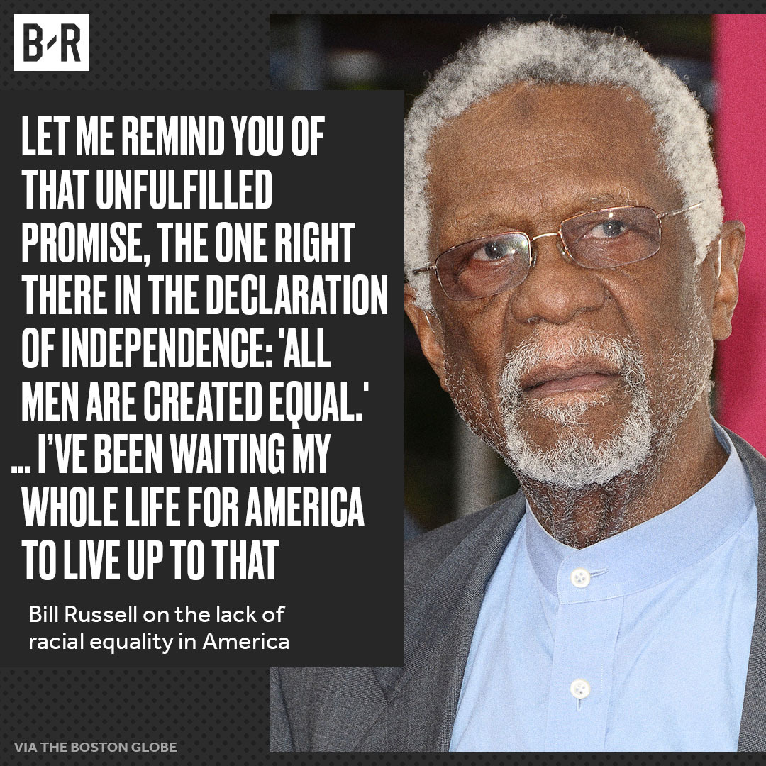 BleacherReport's tweet photo. Bill Russell wants change. https://t.co/NCjhbZdUyV