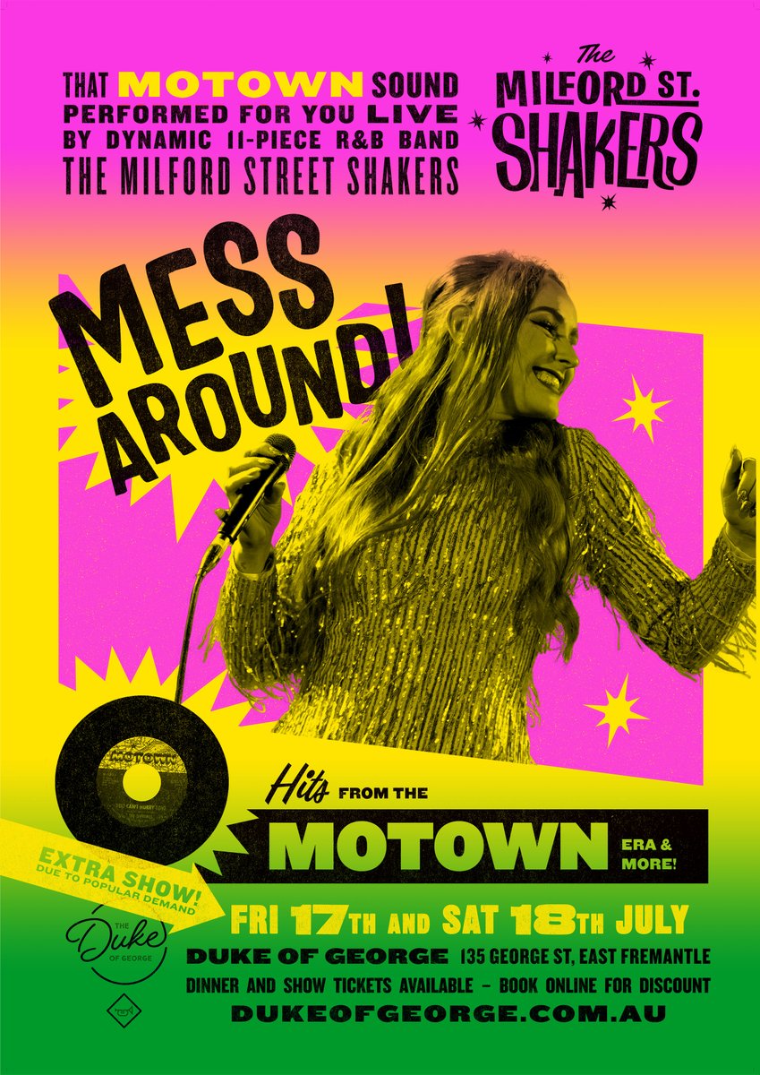 MilfordShakers's tweet photo. THE ULTIMATE MOTOWN EVENT IN FREMANTLE
Tickets to Saturday 18th July below
https://t.co/YcgNjRchq0 #VisitFremantle #InFreo #ThisIsFremantle #putasmileonyourface #MilfordStreetShakers #freostory #georgestreeteastfremantle https://t.co/ed74kOUO5k