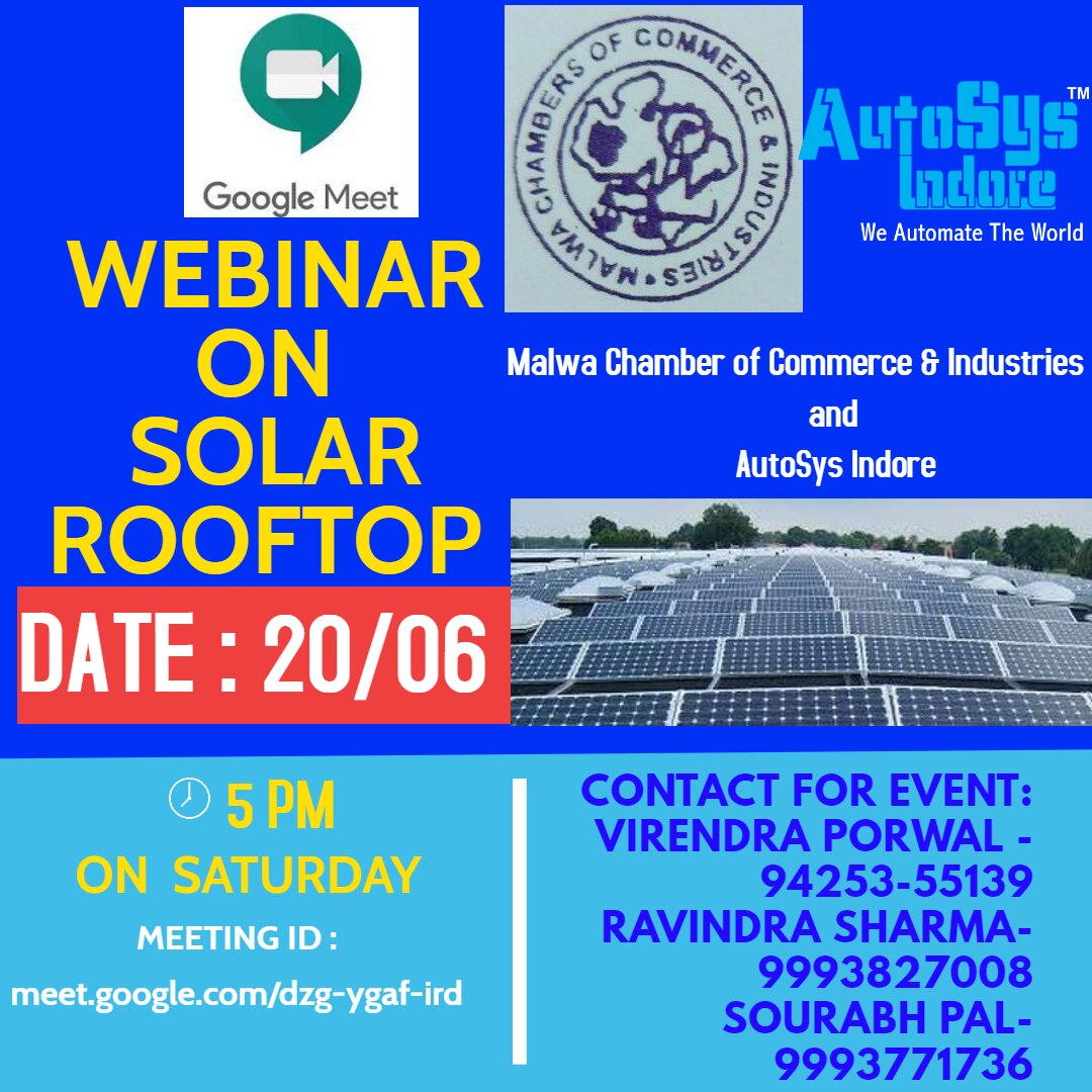 autosysindore's tweet image. मालवा चेम्बर आफ कामर्स एण्ड  इंडस्ट्रीज एवं ऑटोसिस..For more info visit...autosyssolar.com/latest-update/…
