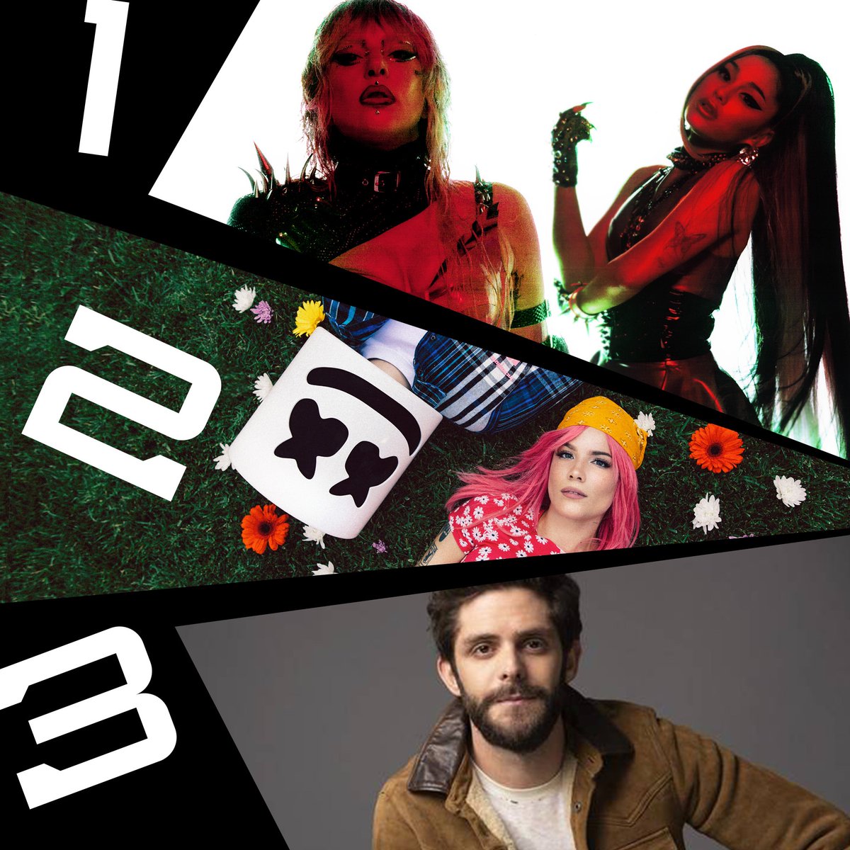 radiodisney's tweet photo. Here's Tuesdays #RDTop3! 
1. @LadyGaga &amp; @ArianaGrande - #RainOnMe
2. @marshmellomusic - #BeKind (with @Halsey)
3. @ThomasRhett - #BeALight (f. @ChrisTomlin, @HillaryScottLA, @KeithUrban &amp; @reba) https://t.co/kPAkpHdSqr