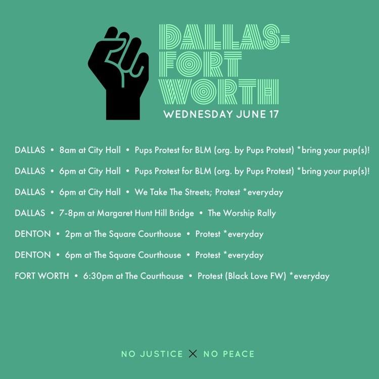 xolovenadia's tweet photo. WEDNESDAY 6/17 PROTESTS! 📢✊🏽 Retweet and share!! #dallasprotests #dallasprotest #blacklivesmatterdallas #blm #dfwprotests #dallaswontrest https://t.co/Tv778QlC6V