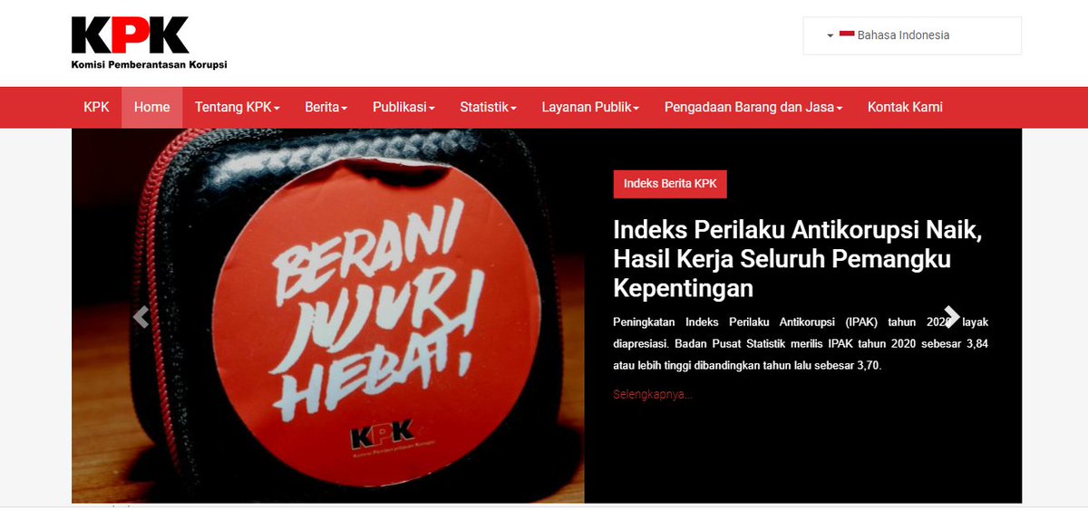 KPK_RI's tweet photo. Hai Selamat Pagi #KawanAksi

Sebelum memulai aktivitas pagi ini, yuk! Intip dulu informasi antikorupsi di website dan Youtube KPK RI https://t.co/4zA9NEsB0V

https://t.co/Mp3ZFSPYmi https://t.co/PGmMacBa1v