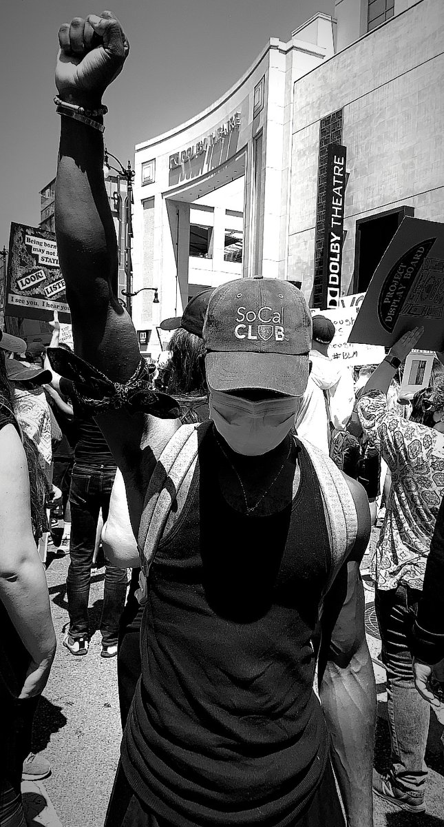 MensHealthFound's tweet photo. All Black Lives Matter. @socalclubla Health Education Specialist Donnie Hue Frazier captured these moments from the #AllBlackLivesMatter LA protest on Sunday. #ABLM #ABLMLA https://t.co/cXugrRGcjj