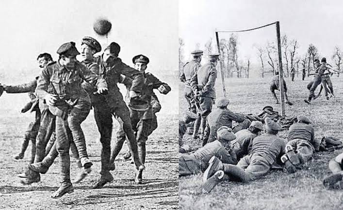 PanDep_Podcast's tweet photo. En nuestro primer programa de #PandemiaDeportiva, relataremos sucesos deportivos (fútbol, tenis y rugby) que se paralizaron por la Primera Guerra Mundial 💣. Además, la tregua de navidad🎄entre ingleses y alemanes disputando un partido de fútbol. https://t.co/FZYgCzyzp1