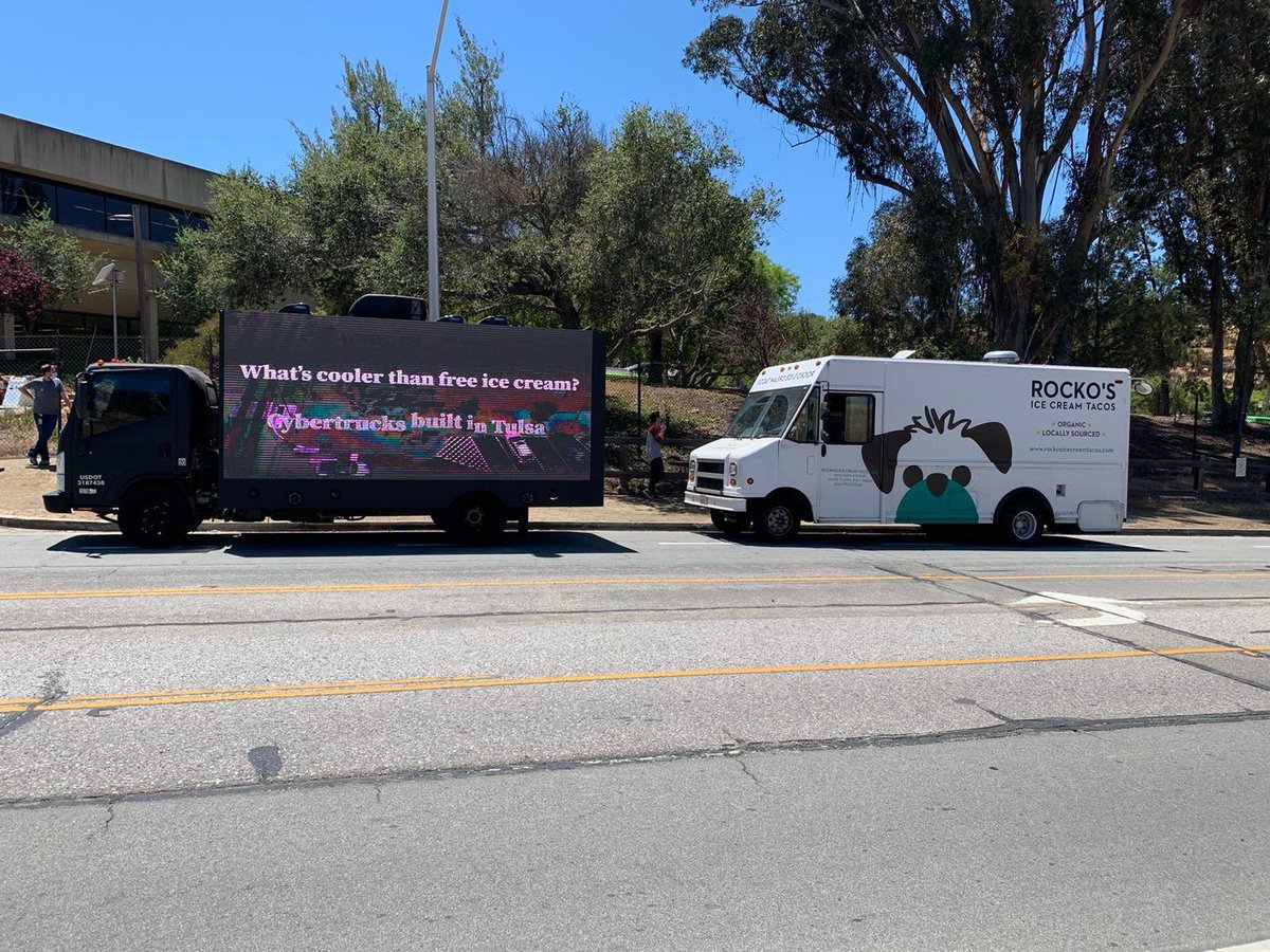 BigFuckingField's tweet photo. here’s the deal

we gave you (@Tesla) free ice cream
you give us a factory 

this is fair https://t.co/u1NY70CJIP
