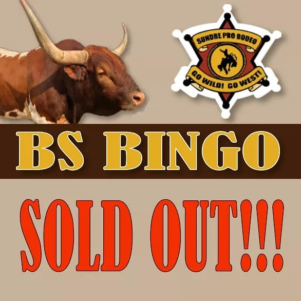 THANK YOU SUNDRE!!!  We are officially sold out of BS Bingo Squares.  You will need to tune in here on Saturday June 20 at 3PM for the BIG DROP by our lovely bull "Windstar"!  GOOD LUCK EVERYONE!!!