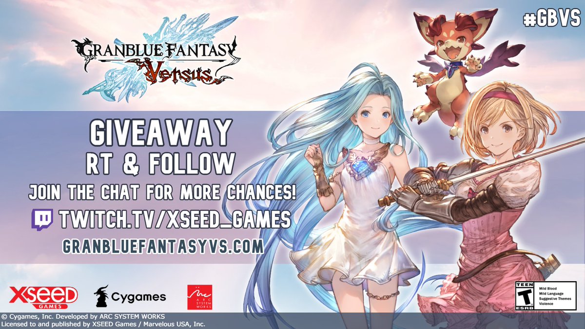 XSEEDGames's tweet photo. #GBVS is on sale via @Steam and it's time to celebrate! 💥⚔️

Join us NOW on https://t.co/JsChHebAuW as we celebrate the newest update on #PC with #giveaways and online matches! 🎮🖥️

▶️ RT/Share to be entered to win: https://t.co/z5ZXeQhVdJ https://t.co/MgunO7cRqv